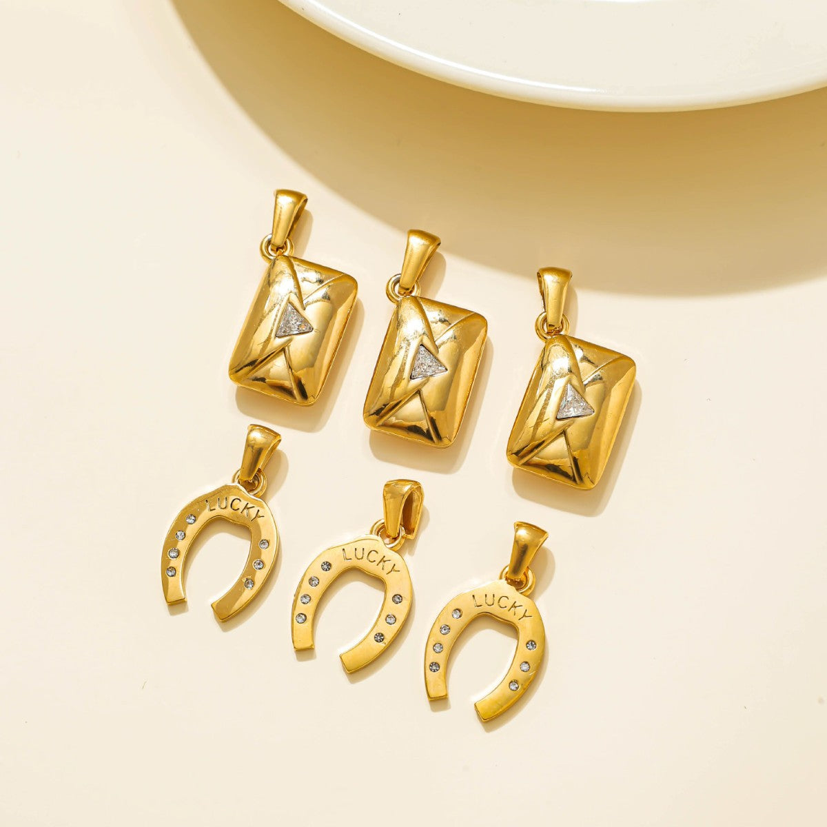 Elvane - Lucky Horseshoe and Envelope Pendant Only