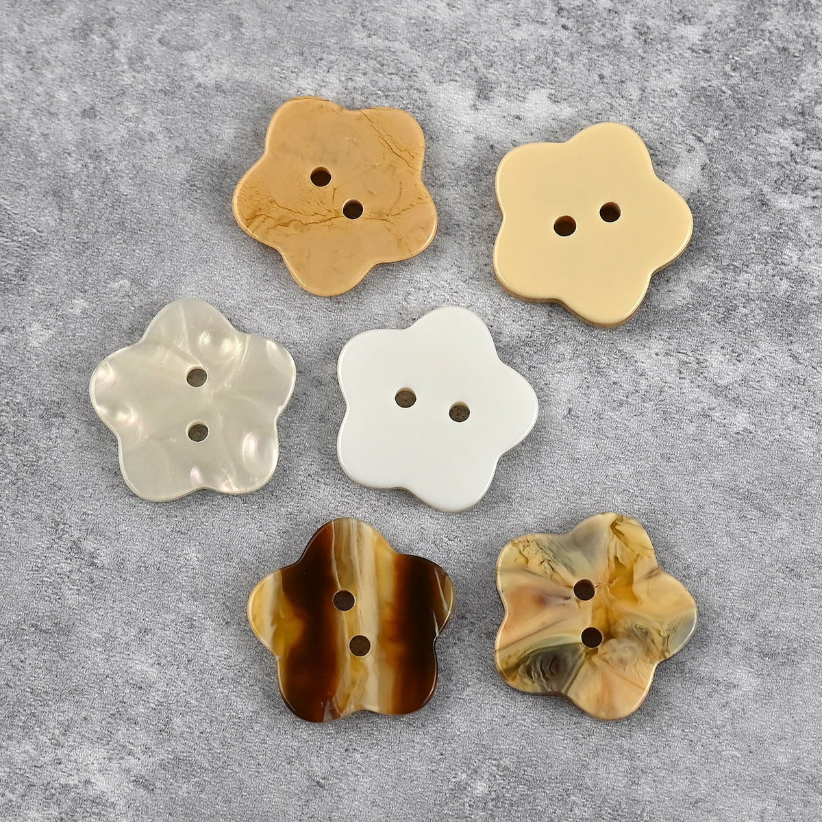 Bunli - DIY 10 Pack Luminous Star Two-Hole Button