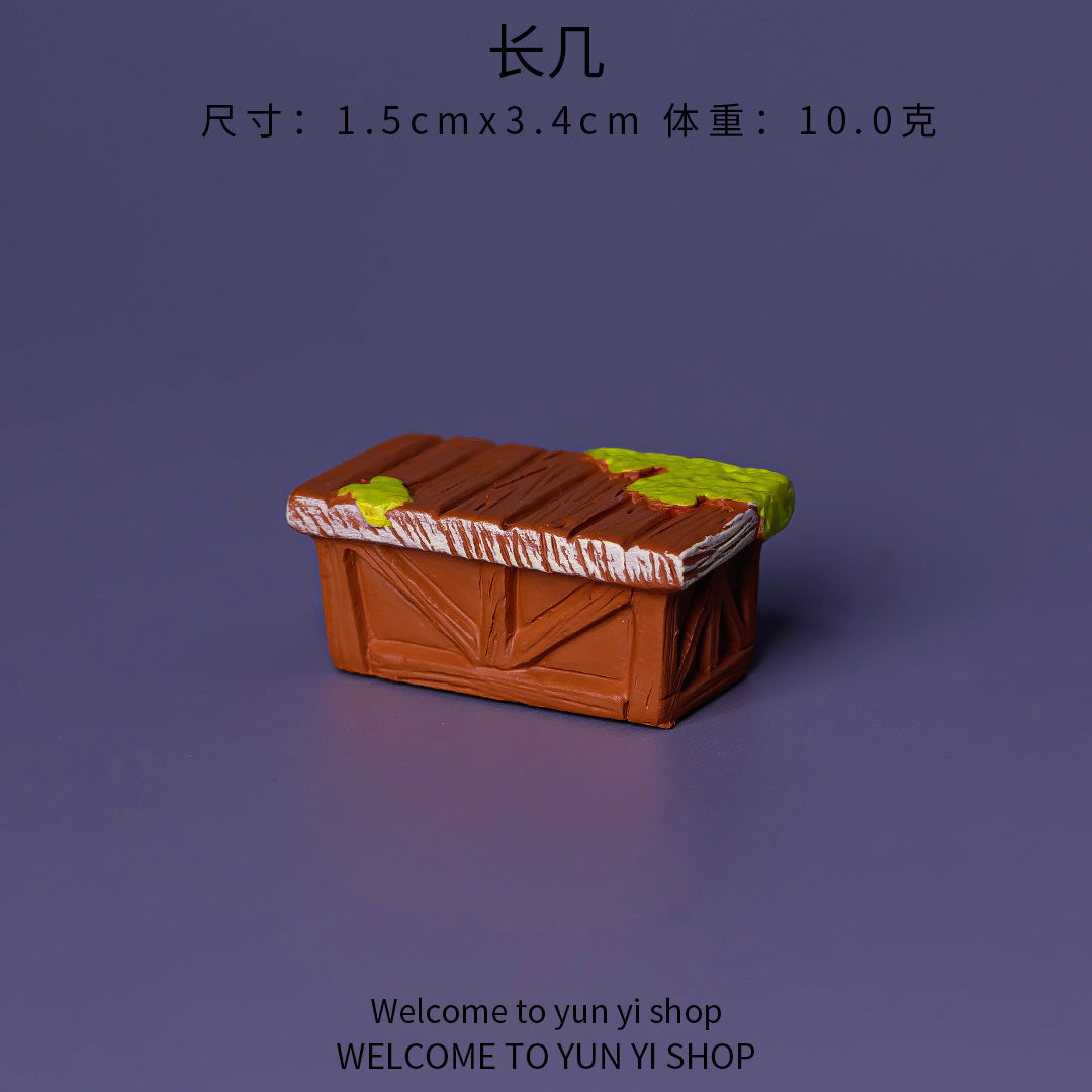 微景观创意写实红木家具 diy古风摆件家居客厅装饰车载桌面小摆件