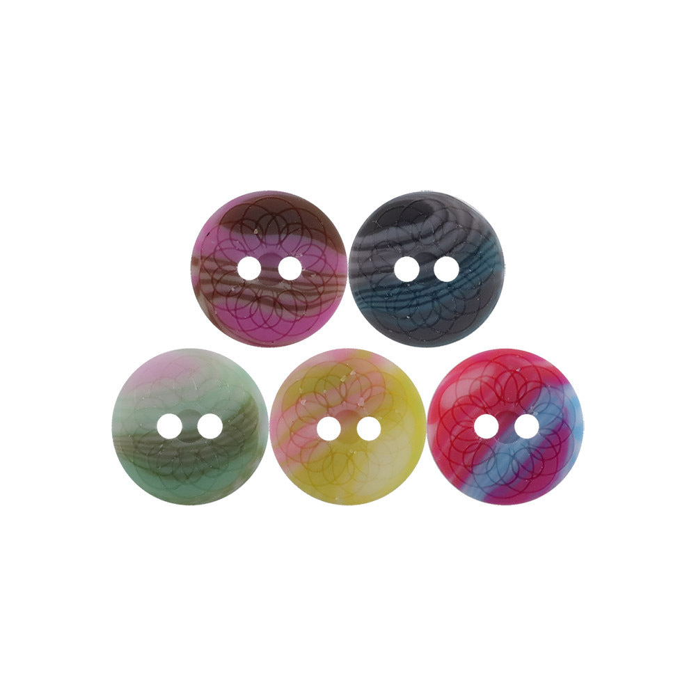 Bunli - DIY 10 Pack Layered Lotus Two Hole Button
