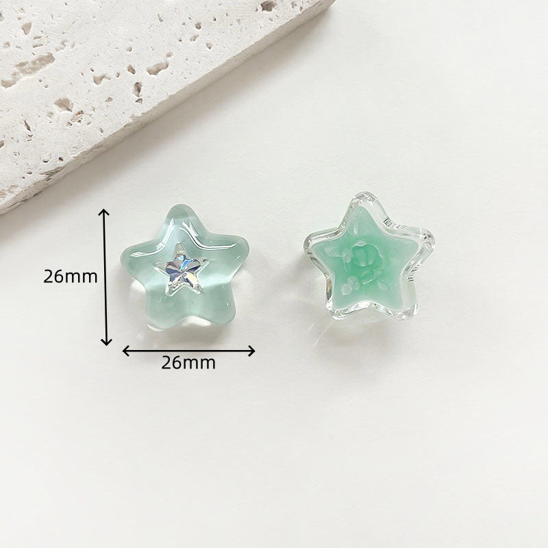 Chivy - Translucent Faceted Star Cabochon Accessory