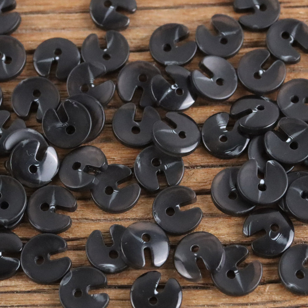 Bunli - DIY 10 Pack Open-Slot Round Sew-Through Button