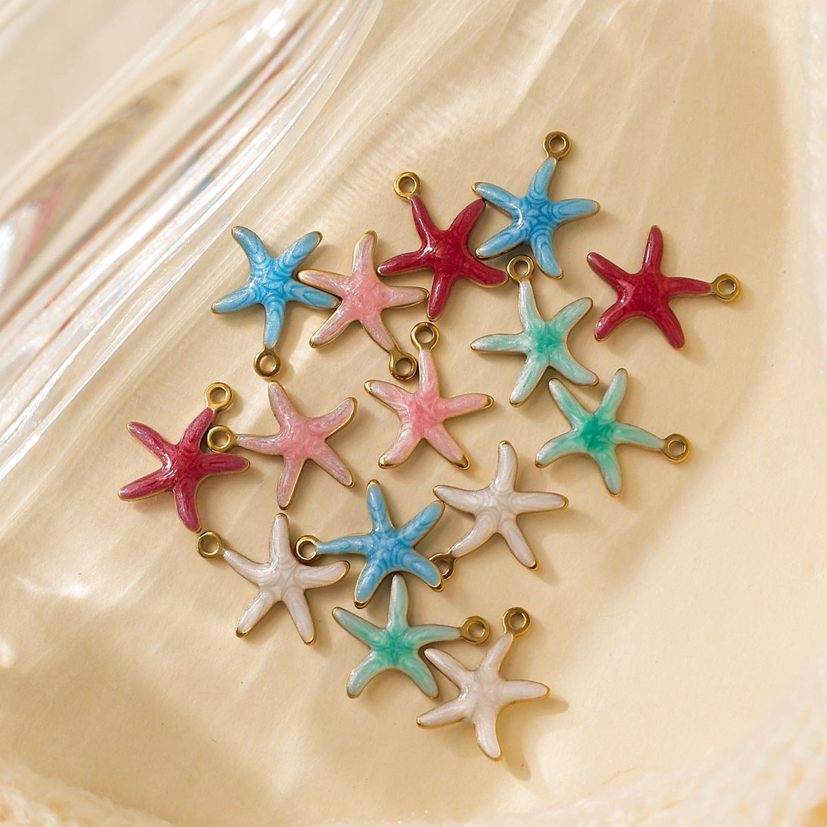 Elvane - Color-Accented Starfish Pendant Only