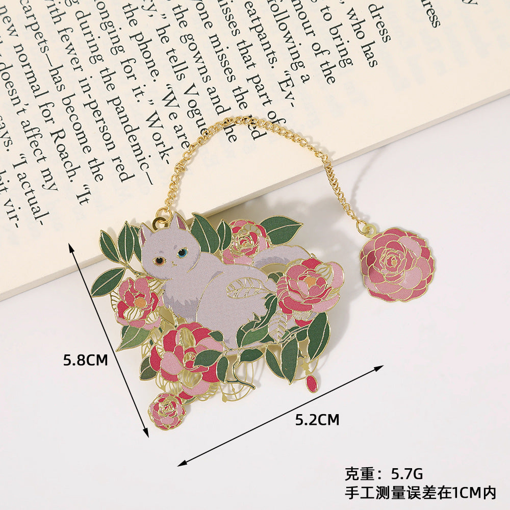 Novellea - Cat-Pose Chain-or-Tassel Bookmark
