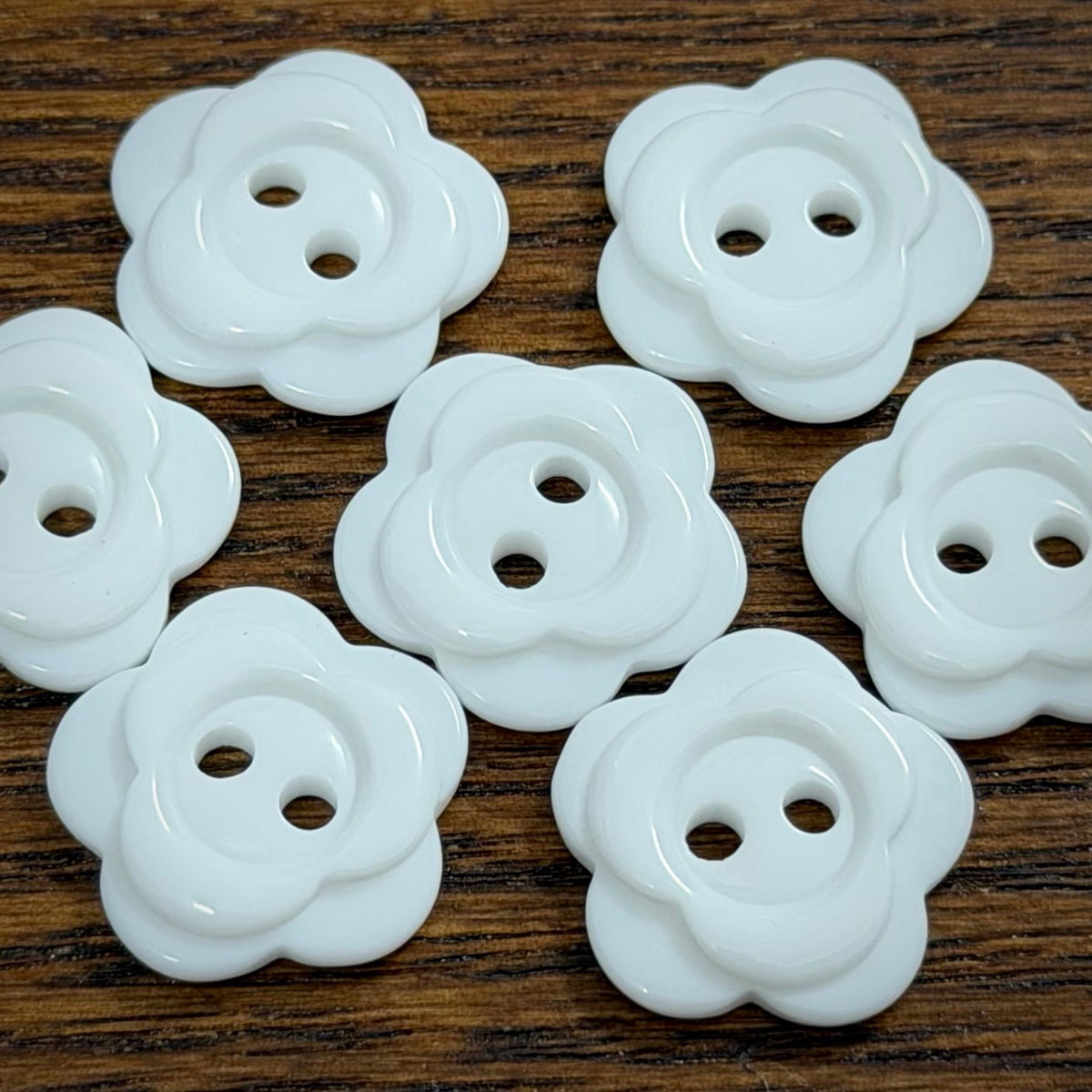 Bunli - DIY 10 Pack Layered Five-Petal Flower Button