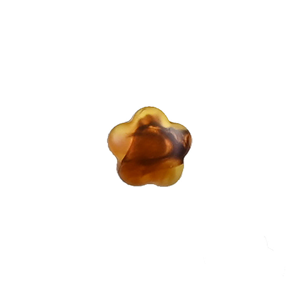 复古琥珀小花扣黑白透色小清新金属手缝高脚扣衬衫开衫连衣针织衫