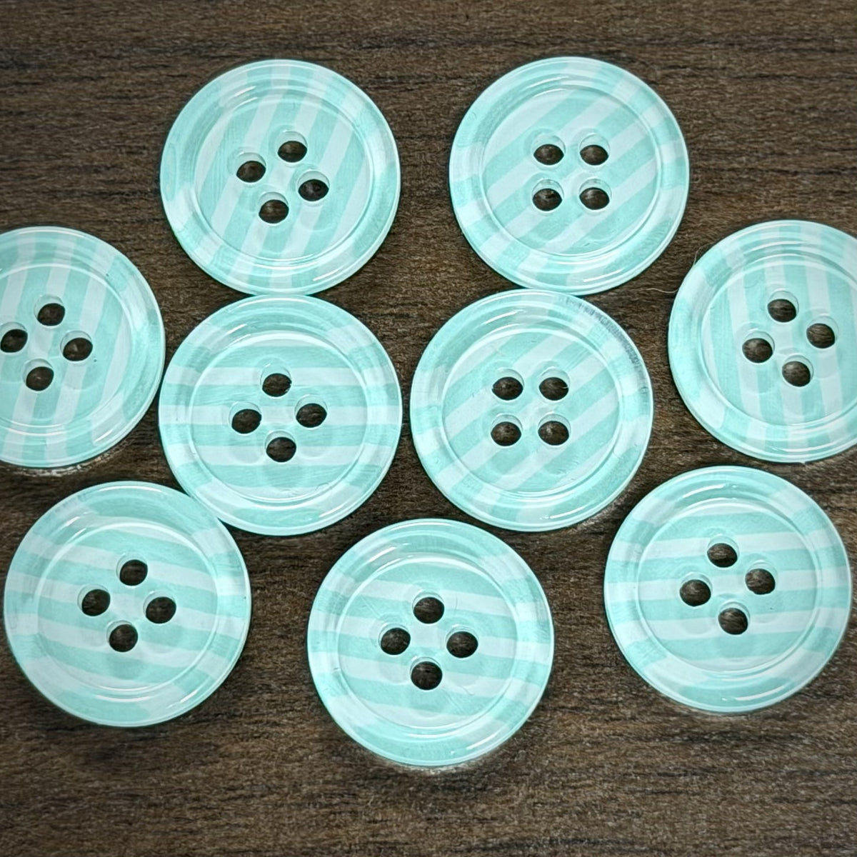 Bunli - DIY 10 Pack Plaid and Stripe Four-Hole Button