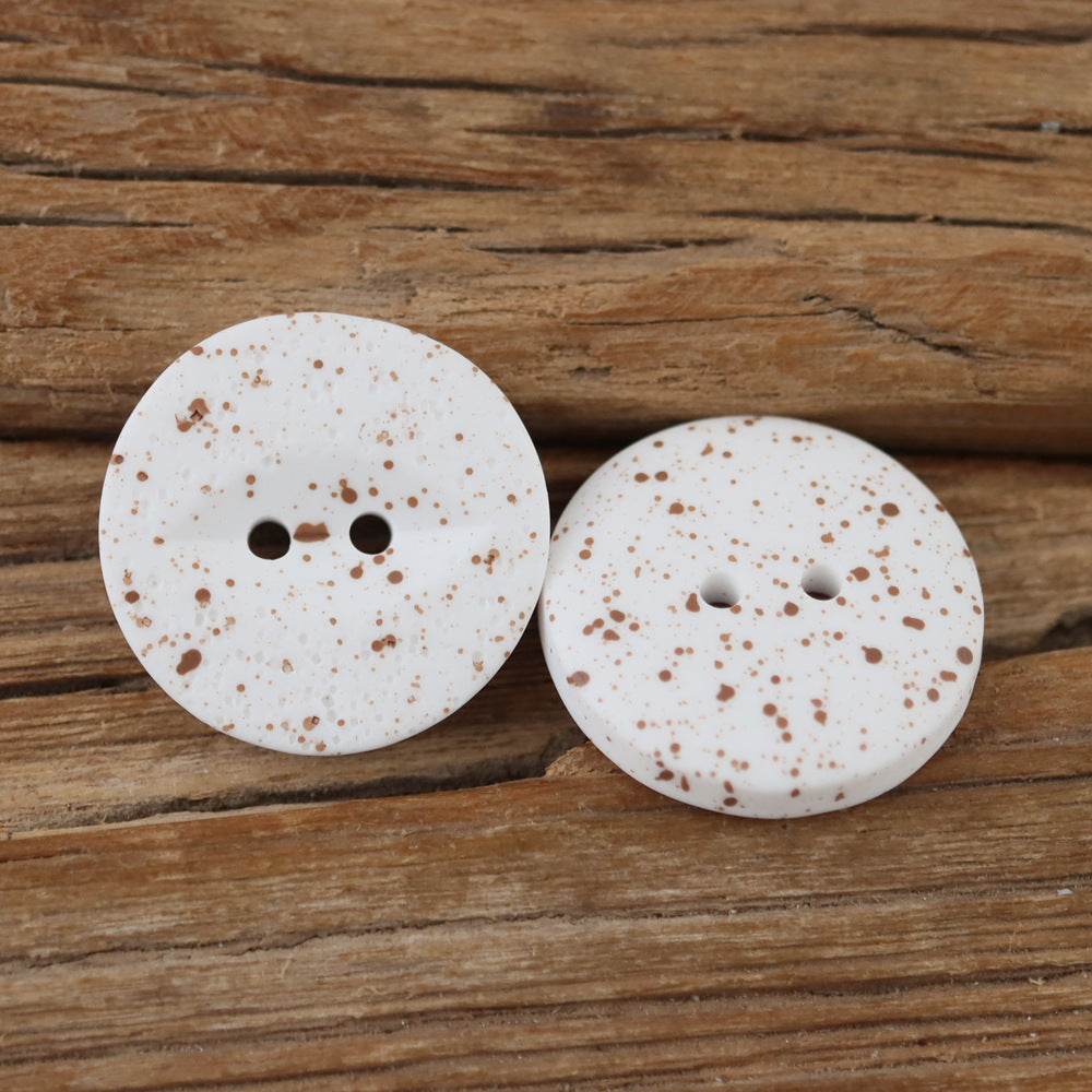 Bunli - DIY 10 Pack Mottled Round Button