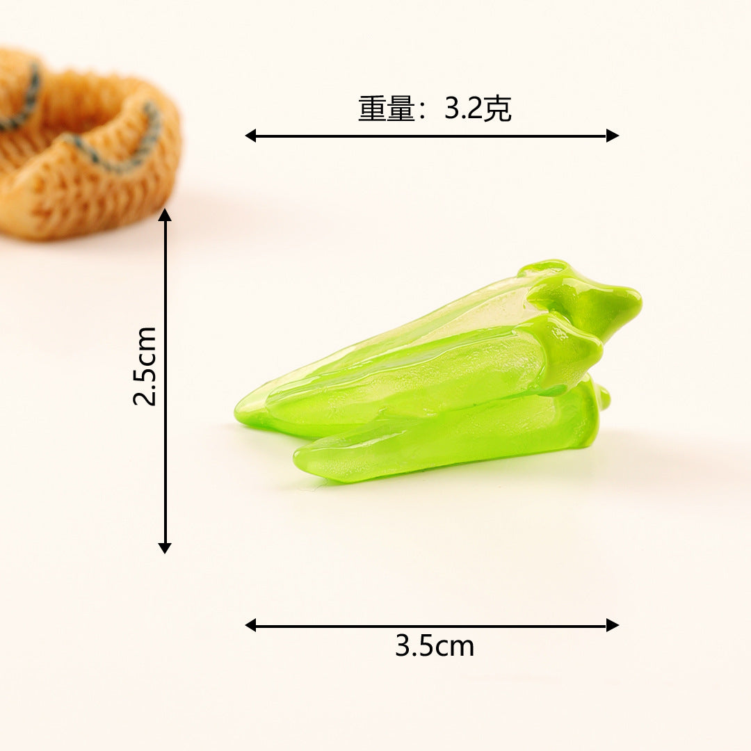 微景观小摆件夜光仿真蔬菜南瓜 创意diy装饰品微缩场景小摆件批发