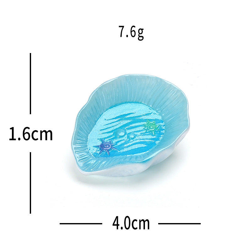 跨境新品创意海洋贝壳水族馆苔藓造景 diy装饰品微景观桌面小摆件