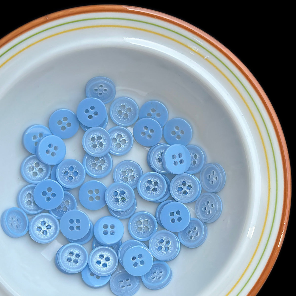 Bunli - DIY 10 Pack Candy Color Round Four-Hole Button