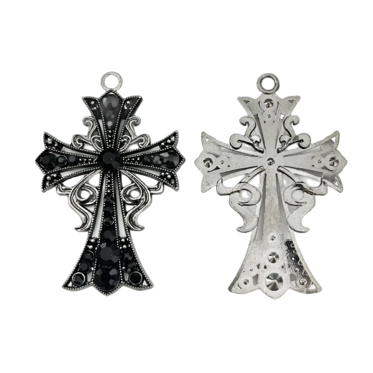 Elvane - Gothic Red and Black Cross Pendant Only