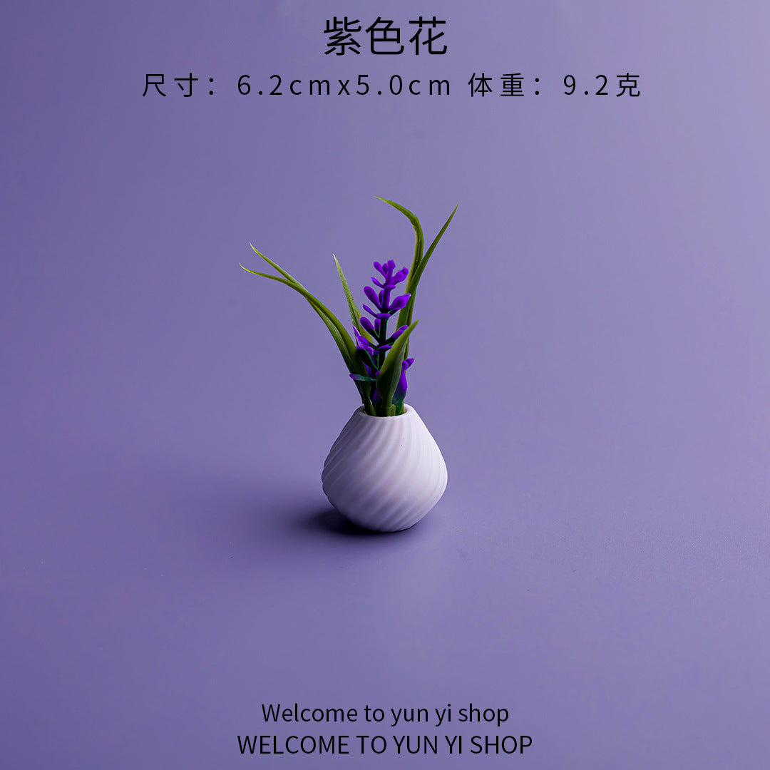 微景观创意迷你花瓶摆件 新品家居装饰品diy娃娃屋车载桌面小摆件