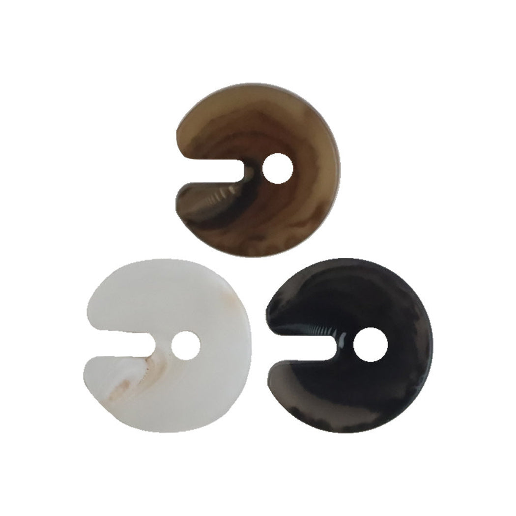 Bunli - DIY 10 Pack Open-Slot Round Sew-Through Button