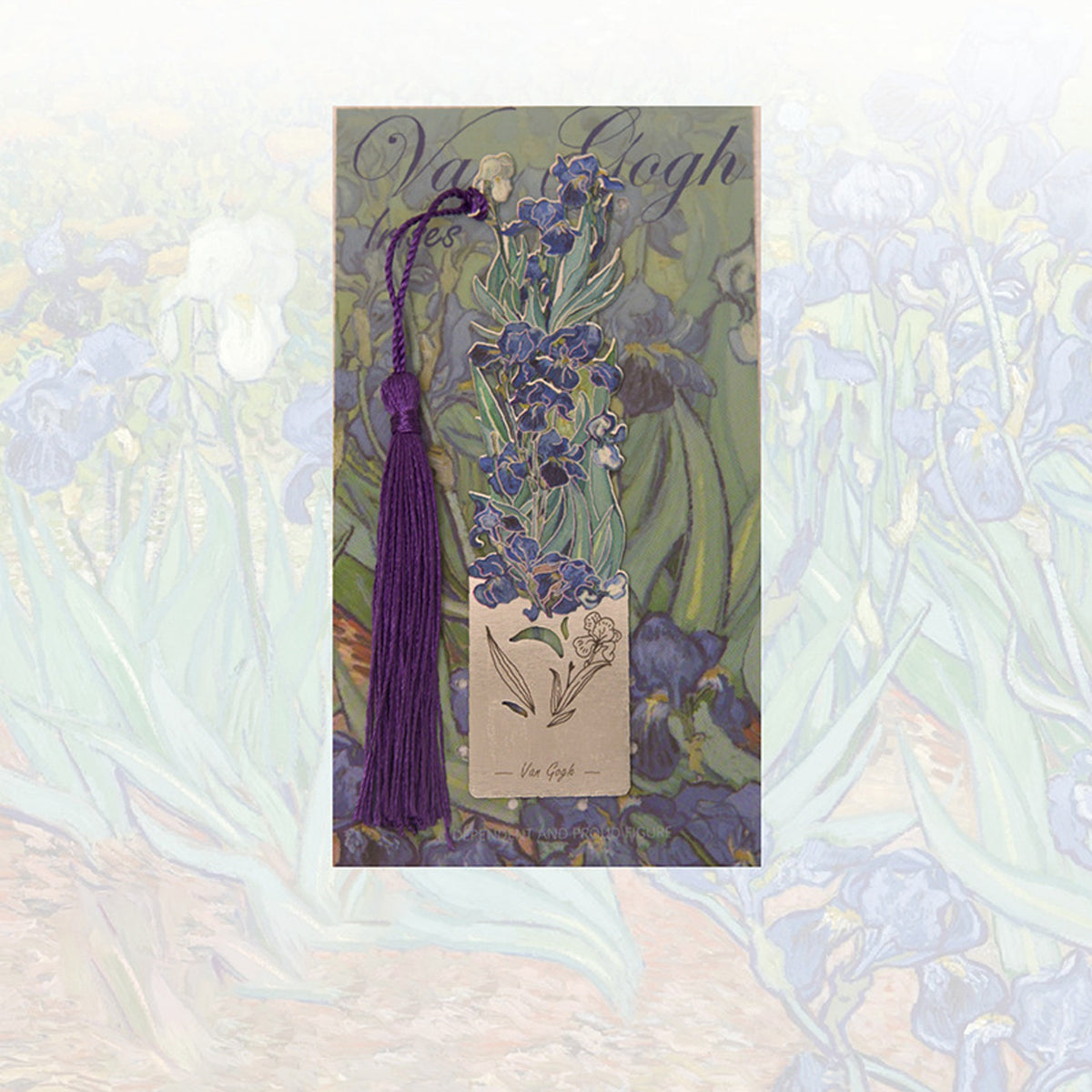 Novellea - Floral-Landscape Multicolor-Tassel Bookmark