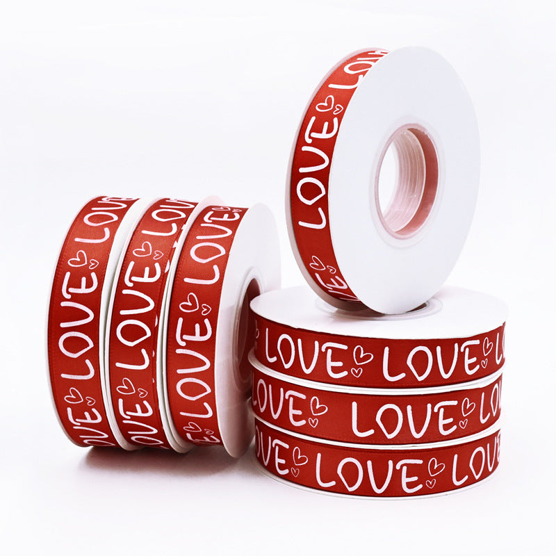 Rivora - Burgundy Love Message Ribbon