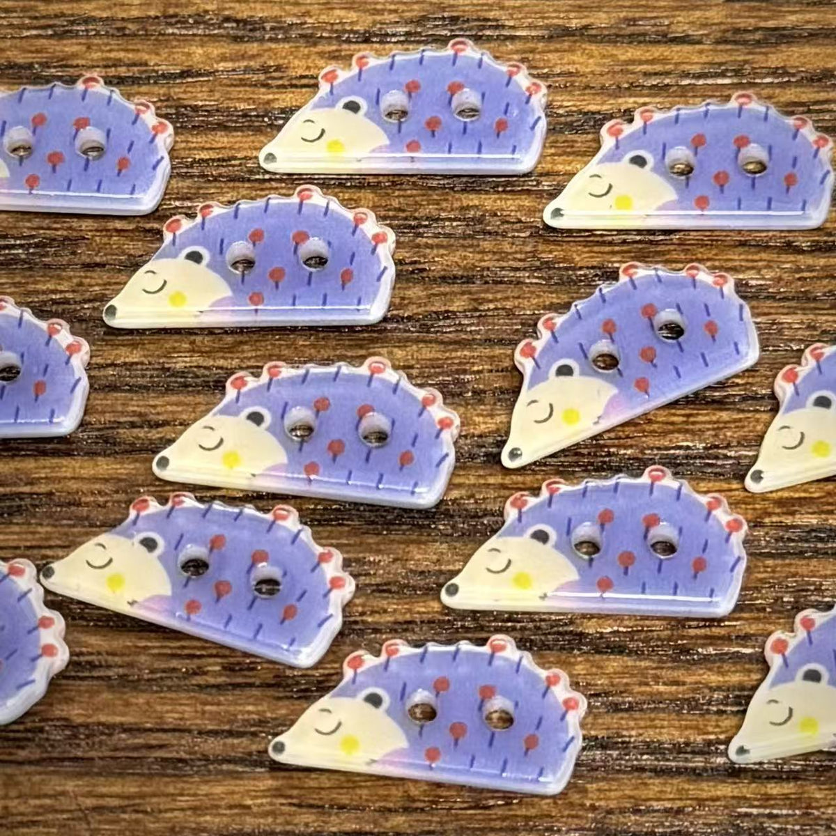 Bunli - DIY 10 Pack Hedgehog Two-Hole Button
