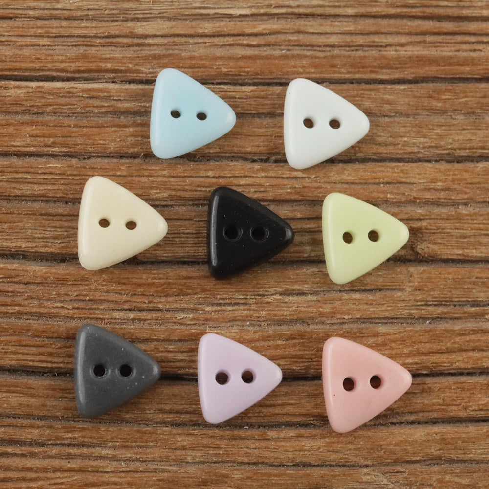 Bunli - DIY 10 Pack Solid-Tone Triangle Button