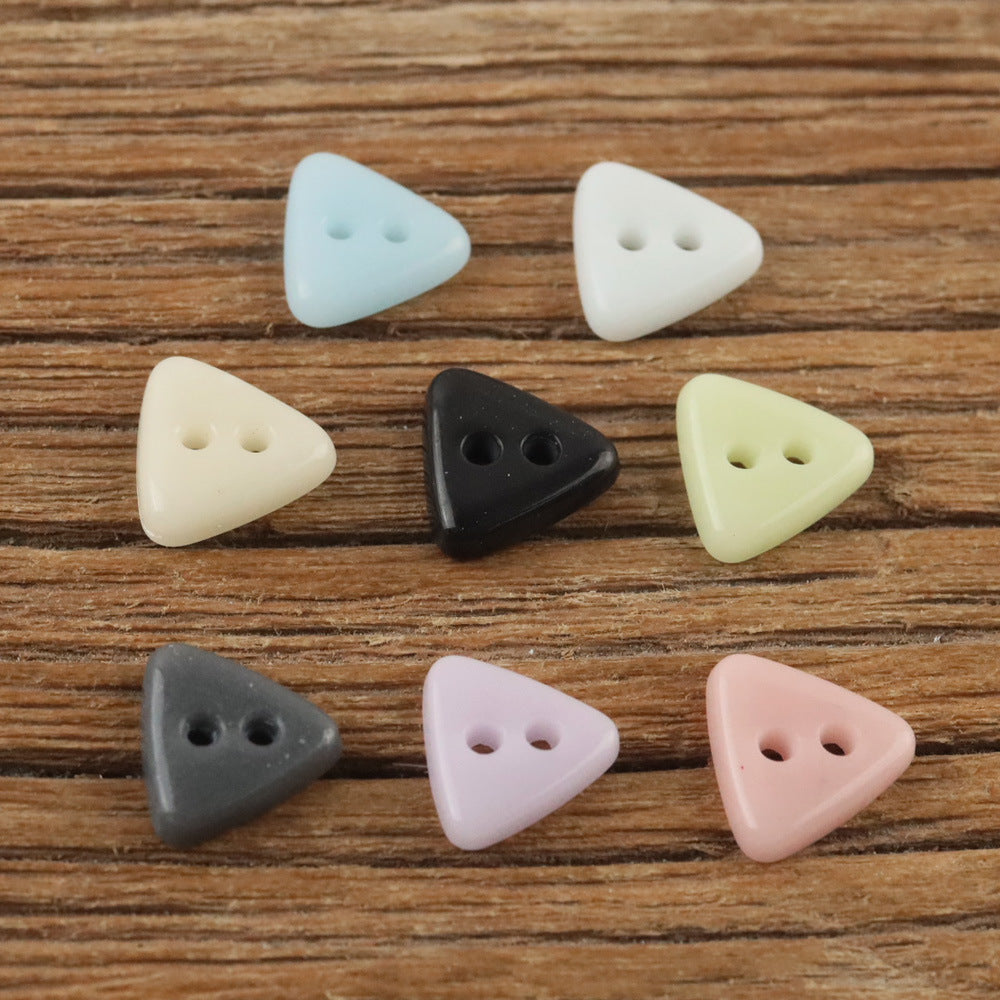 Bunli - DIY 10 Pack Solid-Tone Triangle Button