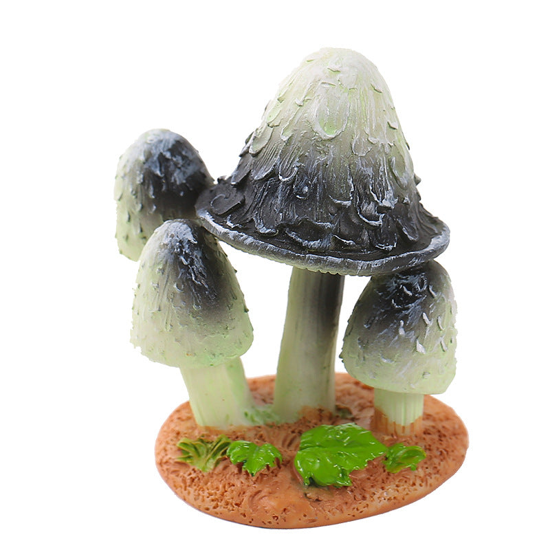 新款蘑菇摆件 苔藓微景装饰品 桌面树脂工艺品小摆件