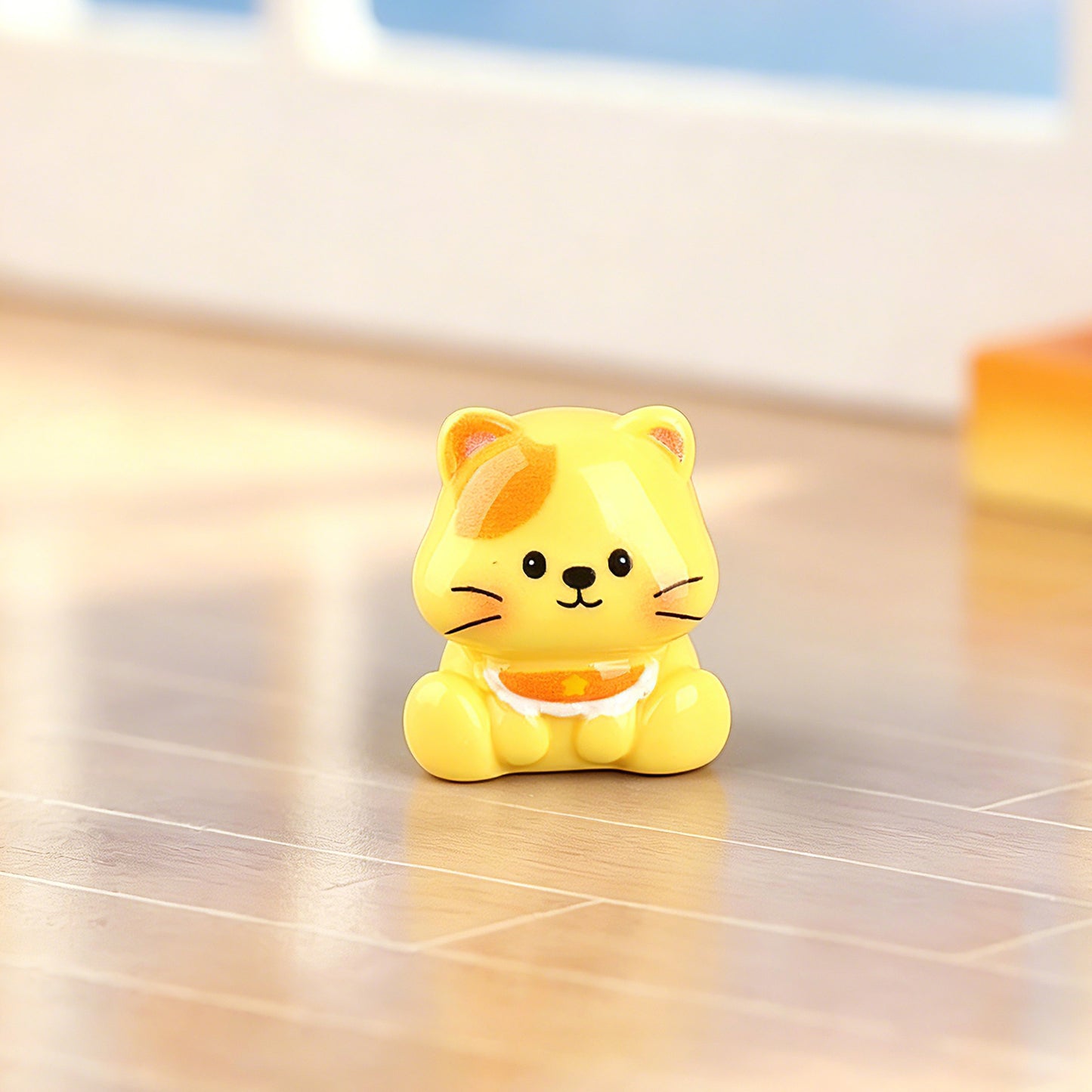 卡通小猫猫咪萌粒桌面车载装饰立体树脂小摆件工艺品钥匙扣挂件