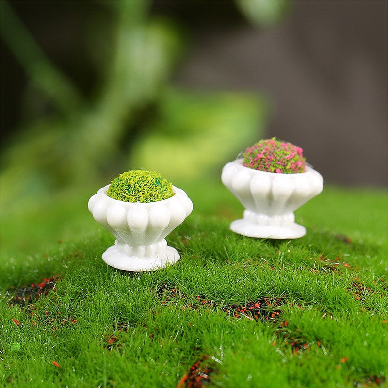 仿真花坛微景观摆件 娃娃屋创意小装饰 桌面卡通小摆件