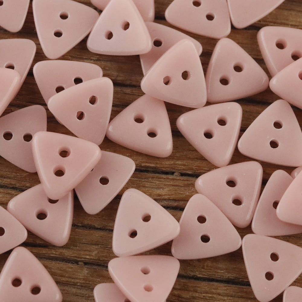 Bunli - DIY 10 Pack Solid-Tone Triangle Button