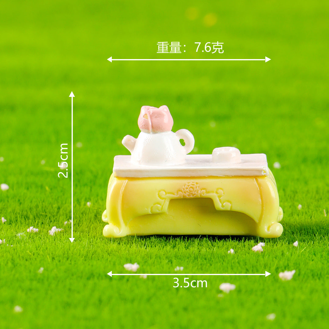 微景观新款创意OB11娃屋花园摆件高级感小众 diy装饰品粉色小摆件