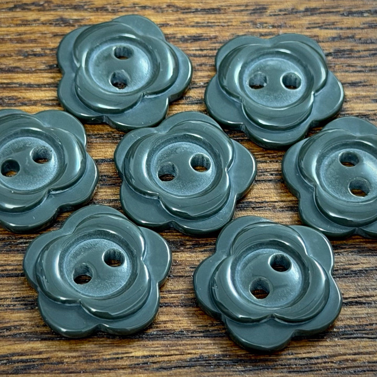Bunli - DIY 10 Pack Layered Five-Petal Flower Button