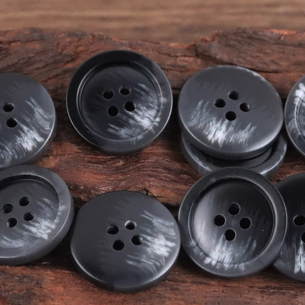 Bunli - DIY 10 Pack Contrast-Marked Round Button