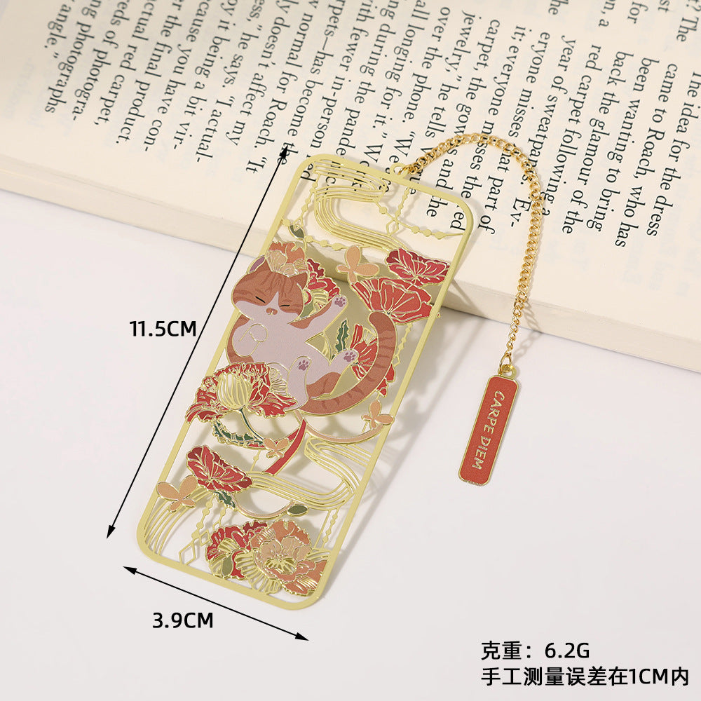 Novellea - Cat-Pose Chain-or-Tassel Bookmark
