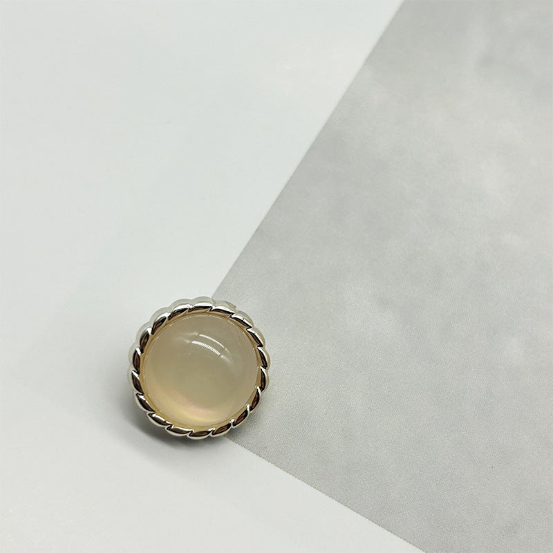 麻花边果冻珠电镀纽扣粗花呢外套装饰扣子毛衣双面尼大衣开衫塑料