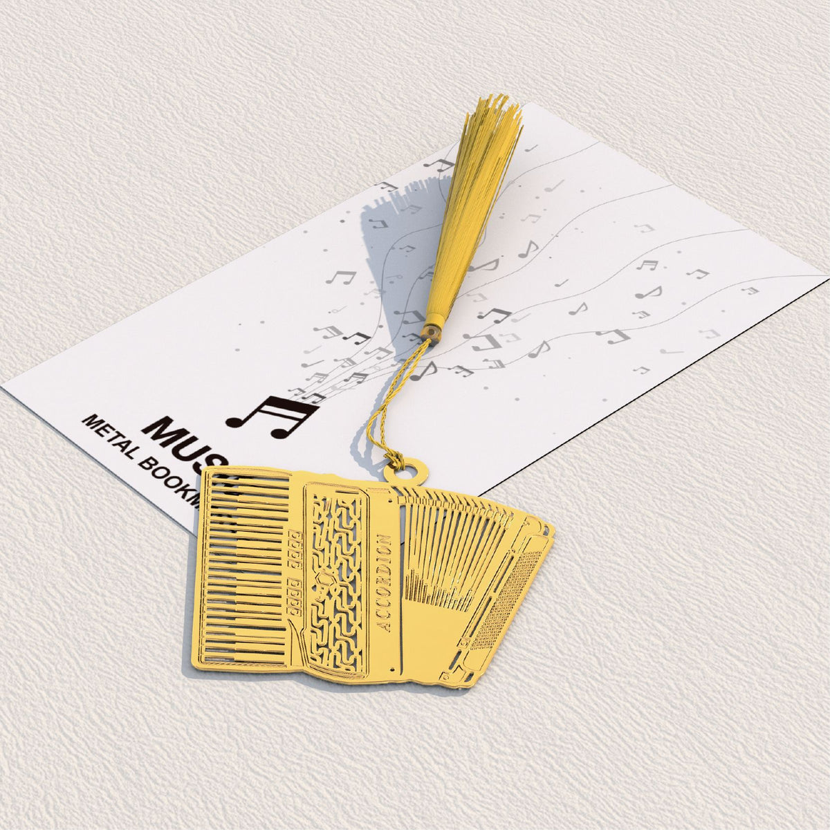 Novellea - Instrument-Silhouette Matching-Tassel Bookmark