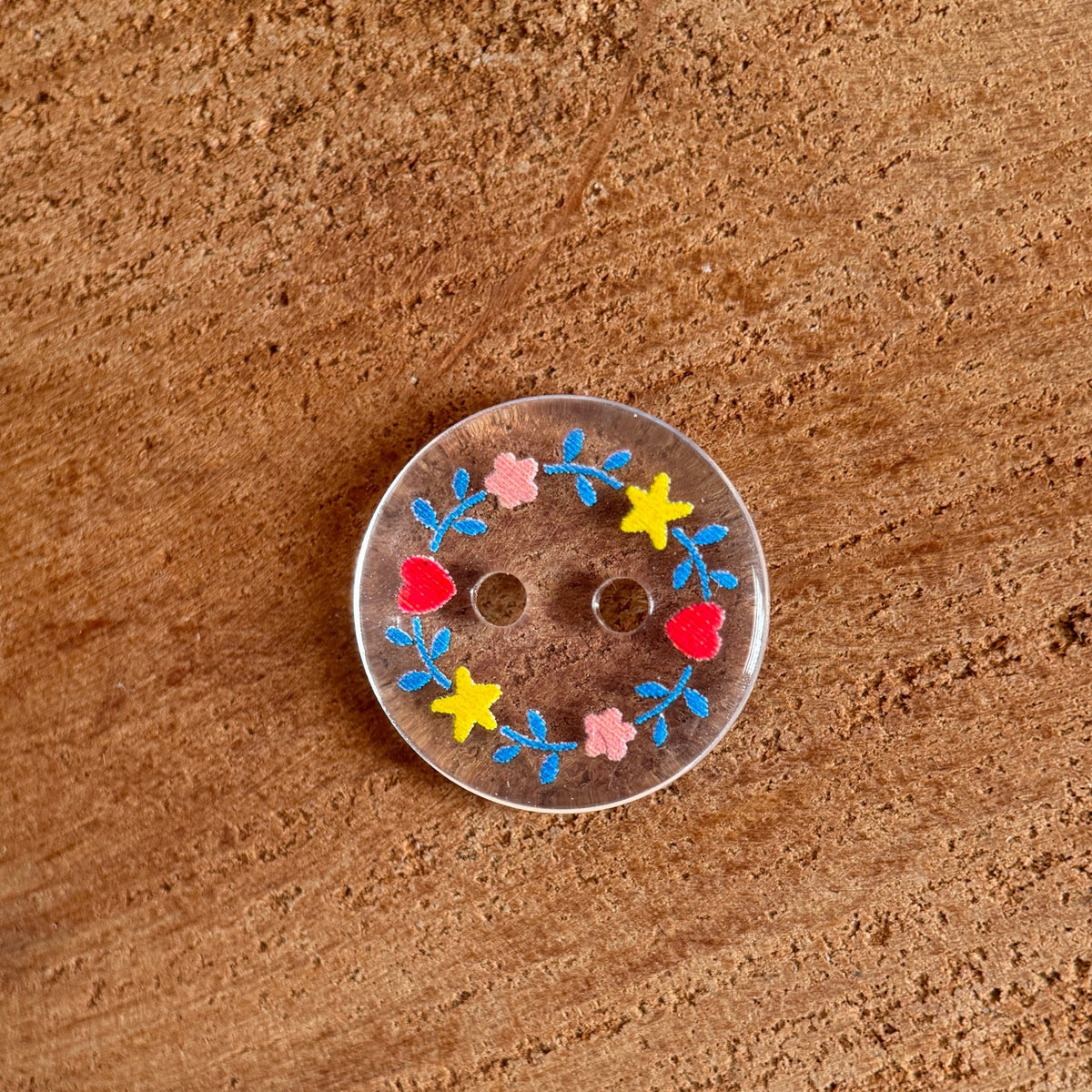 Bunli - DIY 10 Pack Colorful Mixed-Motif Round Button