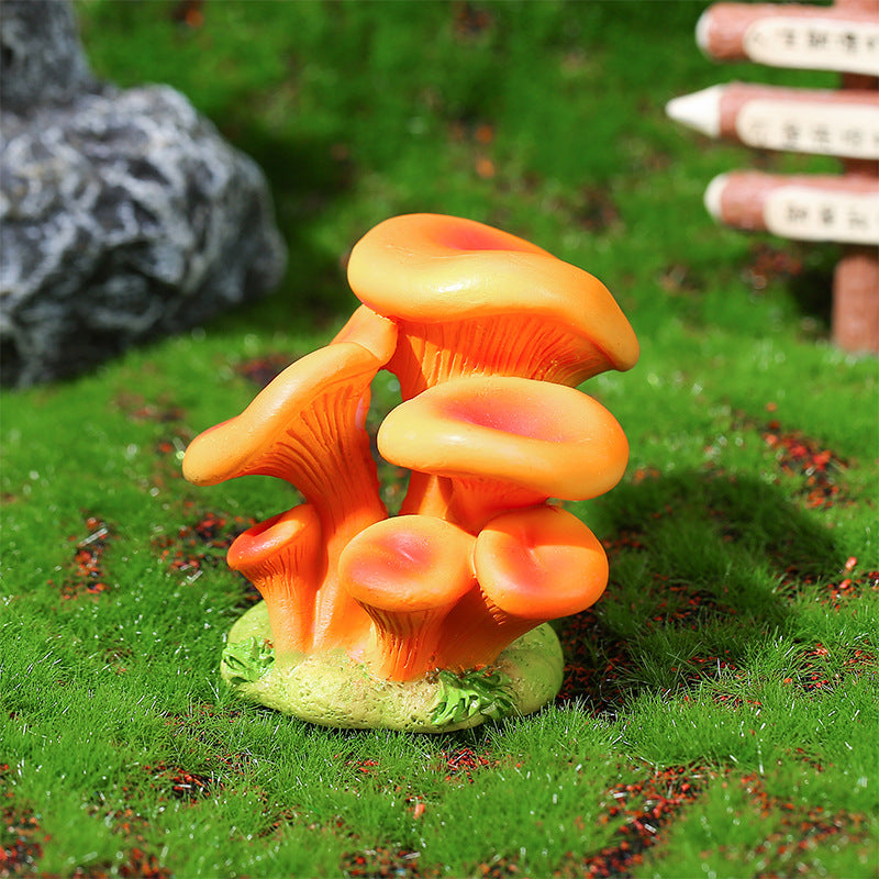 新款蘑菇摆件 苔藓微景装饰品 桌面树脂工艺品小摆件