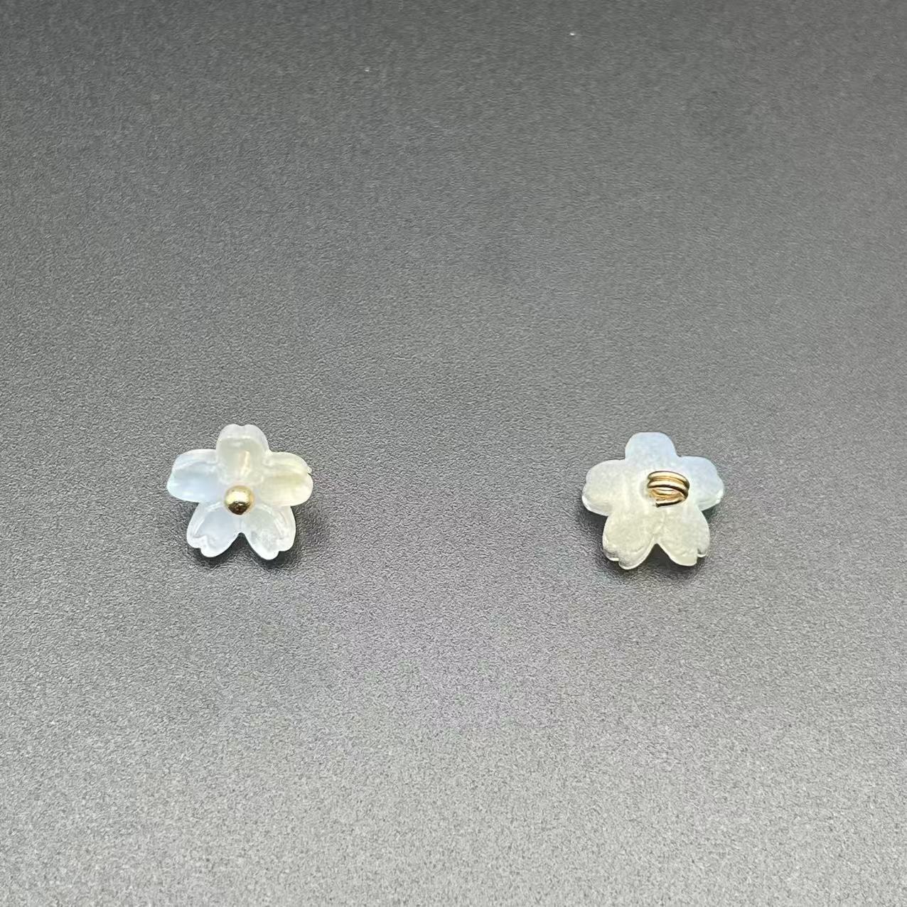 国风旗袍盘扣扣子新中式树脂五瓣花纽扣汉服唐装衬衫装饰扣辅料配