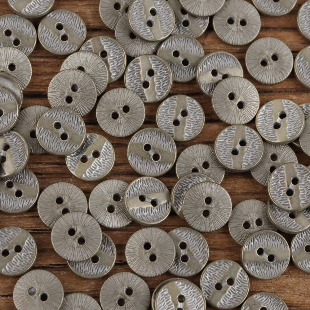 Bunli - DIY 10 Pack Textured Varied-Tone Round Button