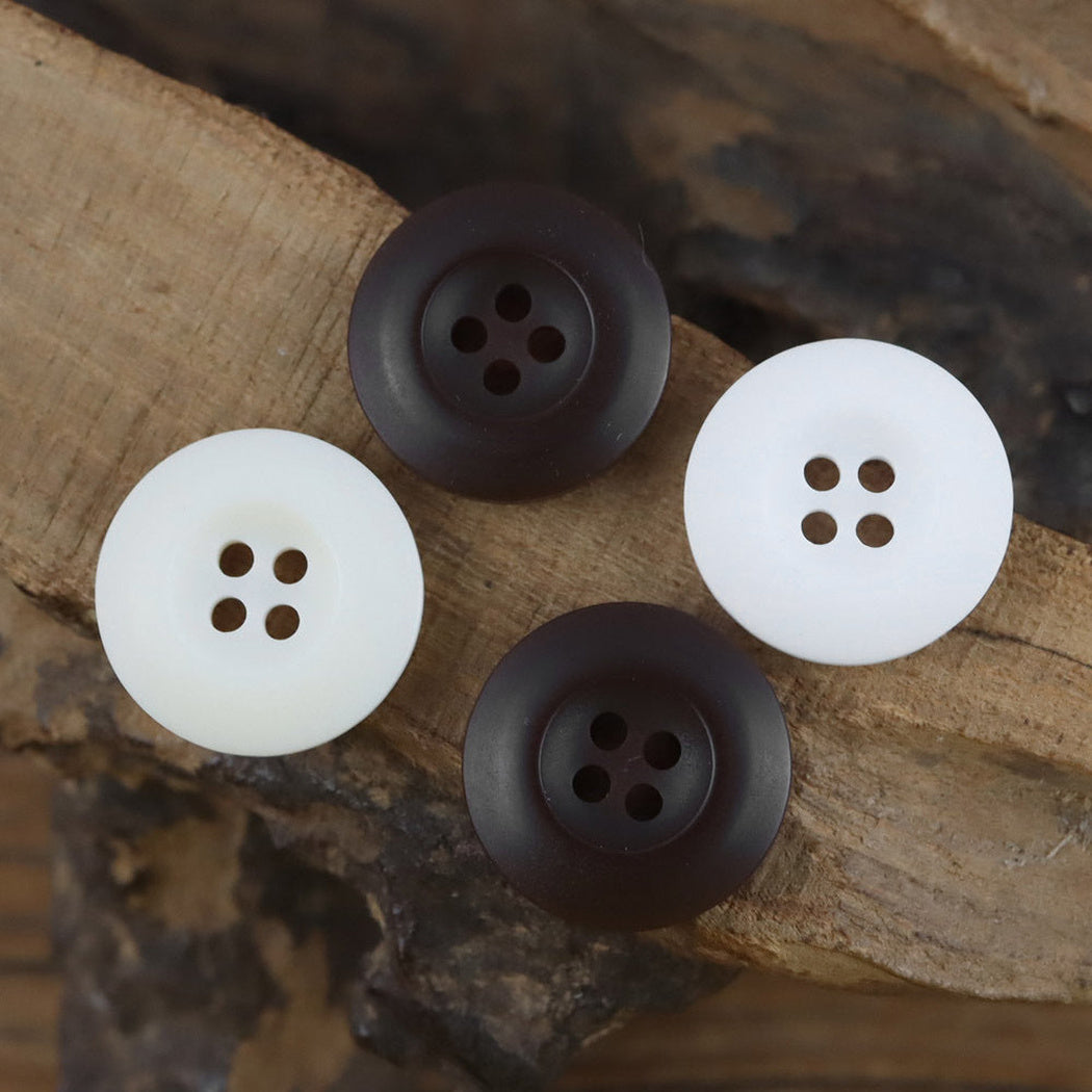 Bunli - DIY 10 Pack Matte Concave Four-Hole Button