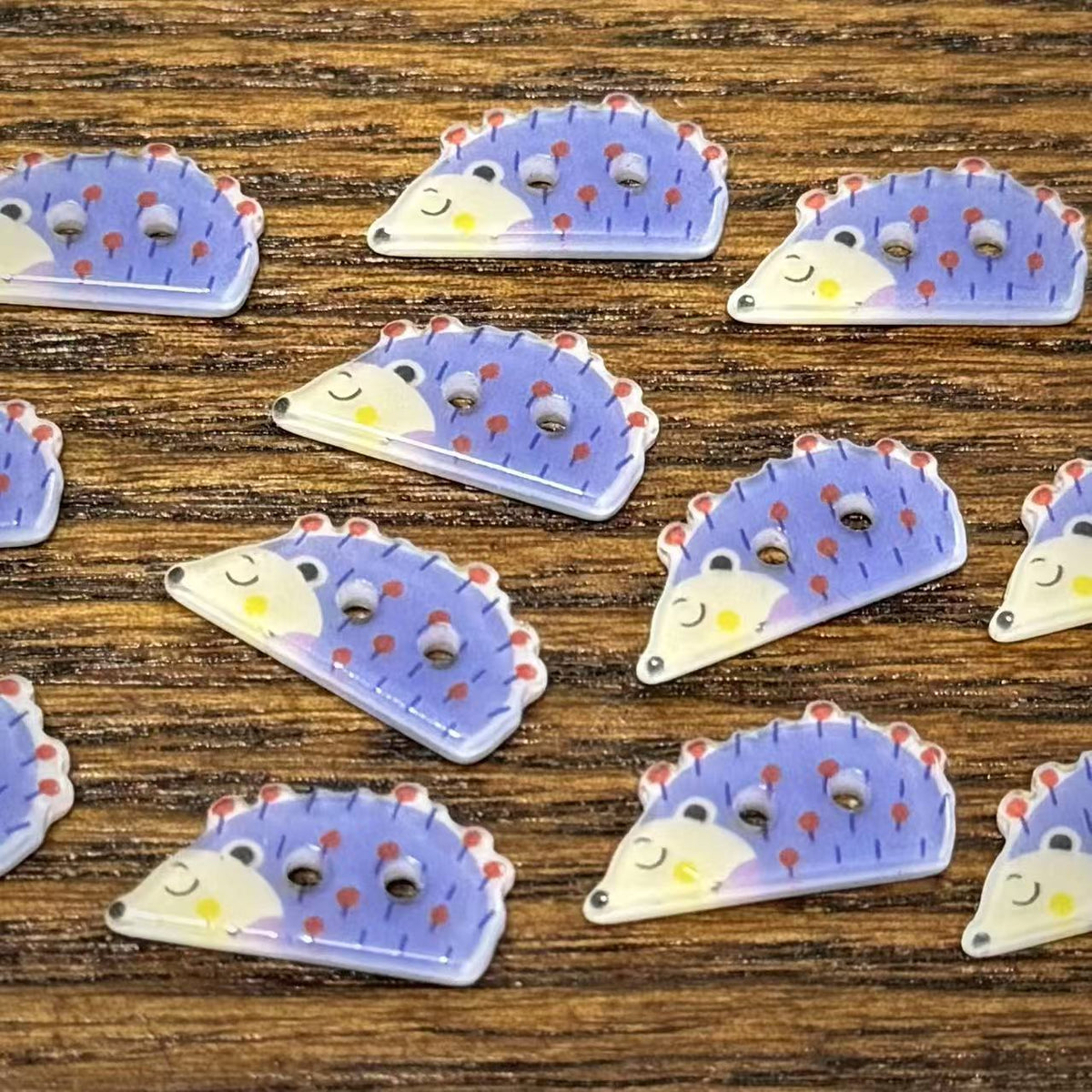 Bunli - DIY 10 Pack Hedgehog Two-Hole Button