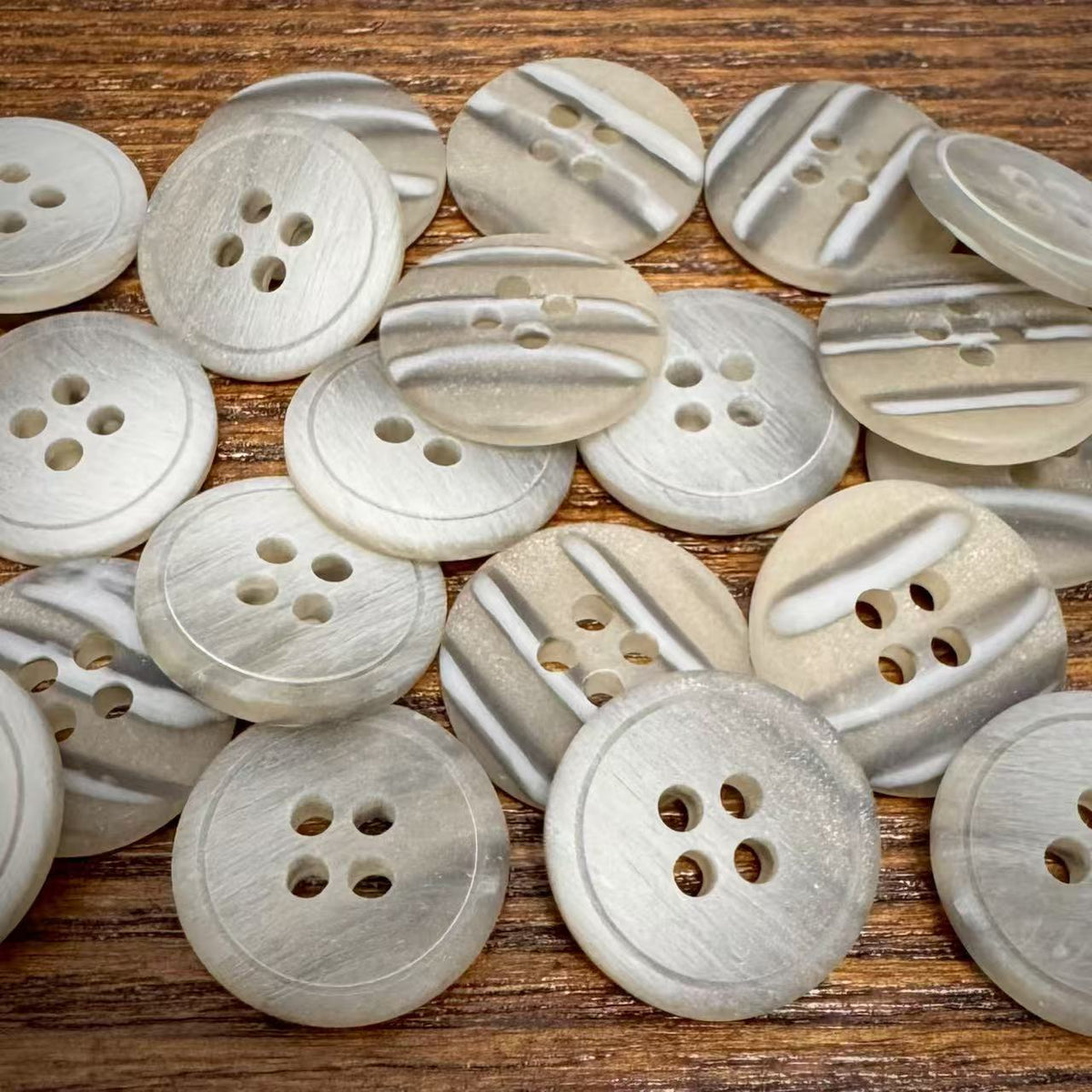 Bunli - DIY 10 Pack Offset Zebra Pattern Button