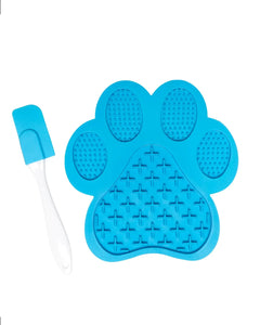Tapis de léchage patte de chien