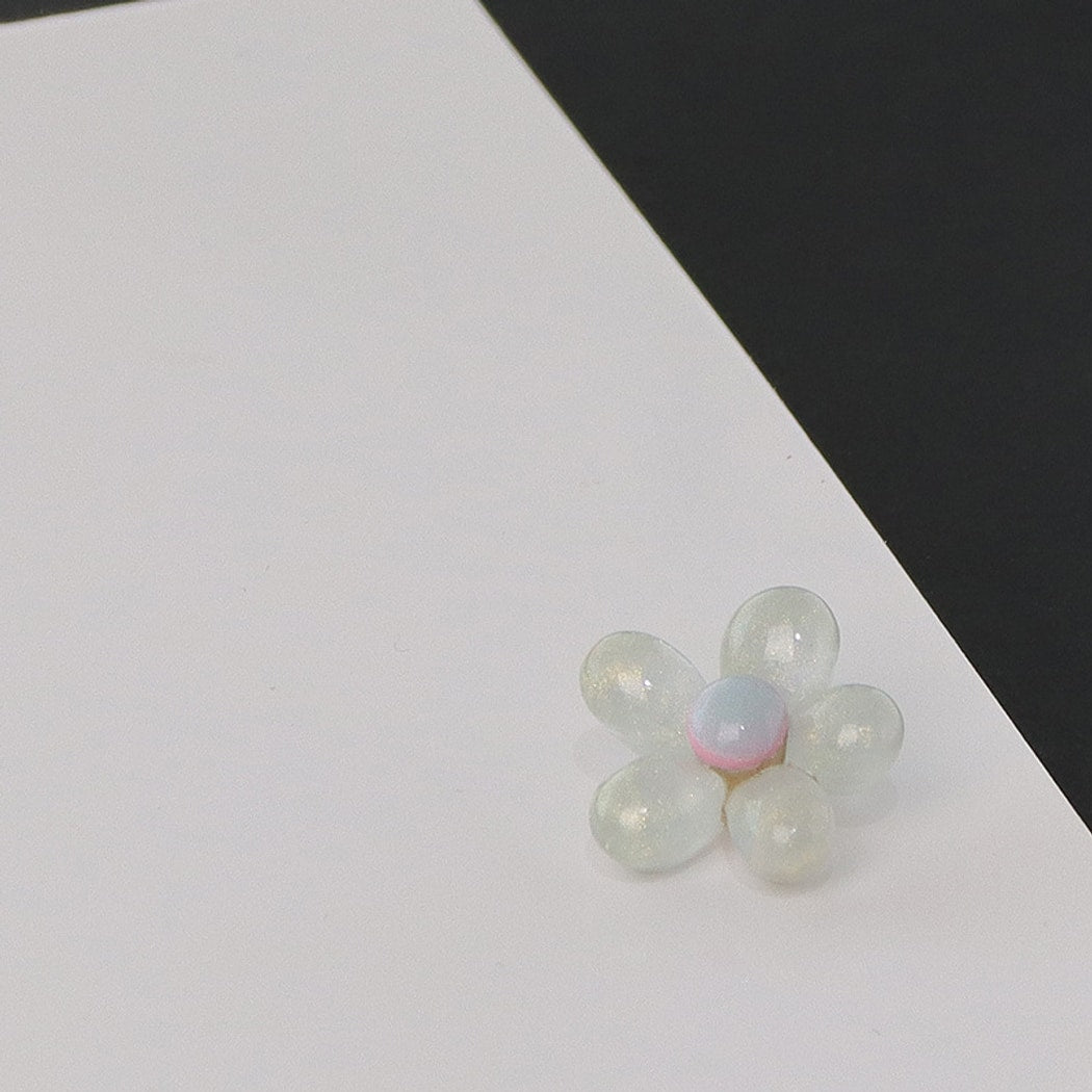 Bunli - 10-Pack DIY Cute Flower Plastic Button
