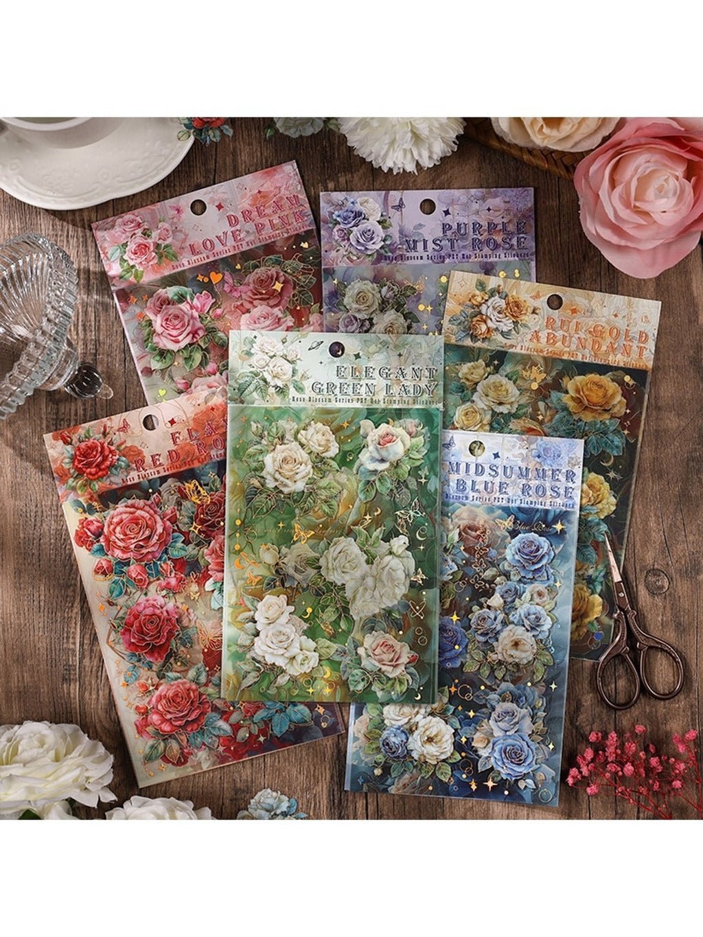 Lunira - Rose and Botanical Journal Decor Stickers Pack Oria & Co