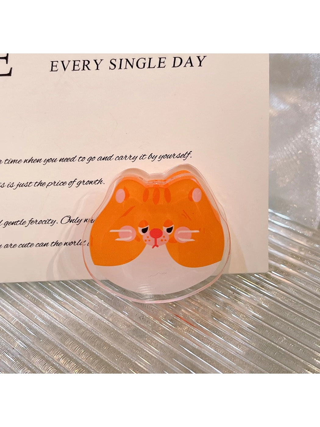 Clemi - Acrylic Animal Face Note and Book Page Planner Clip Oria & Co
