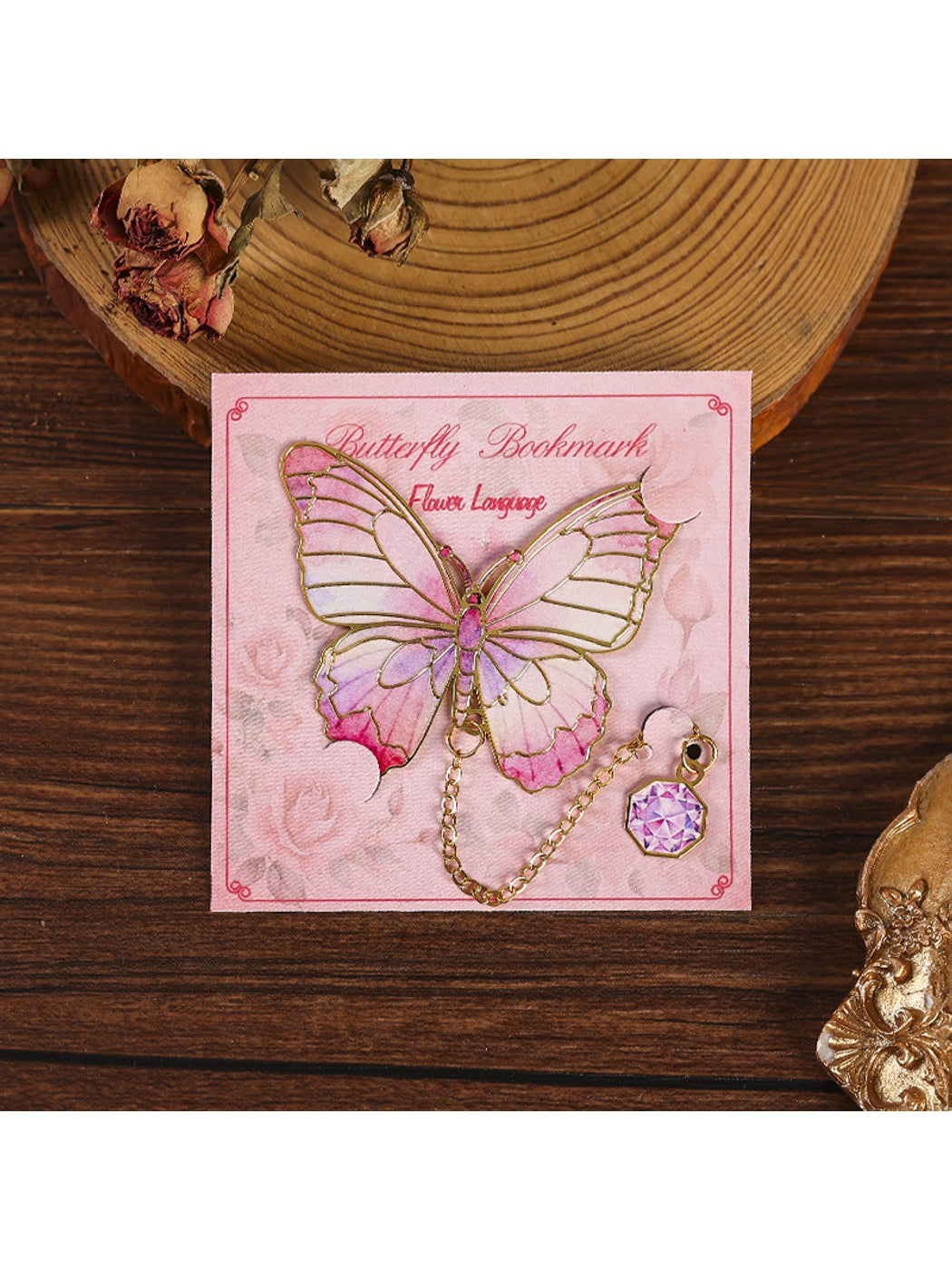 Novellea - Alloy Butterfly Decorative Chain Bookmark Oria & Co