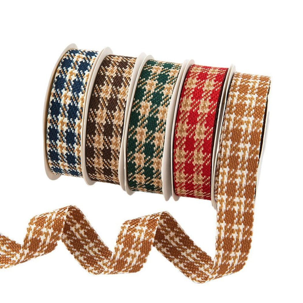 Rivora - DIY Vintage Houndstooth Pattern Ribbon