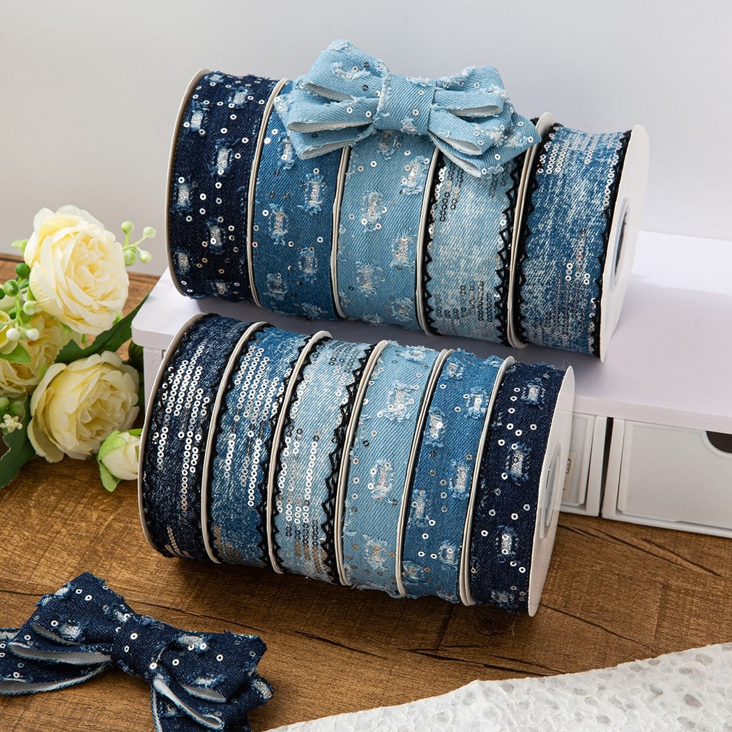 Rivora - DIY Decorative Denim Style Ribbon Trim