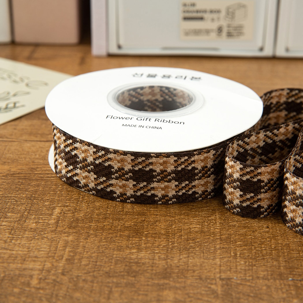 Rivora - DIY Vintage Houndstooth Pattern Ribbon