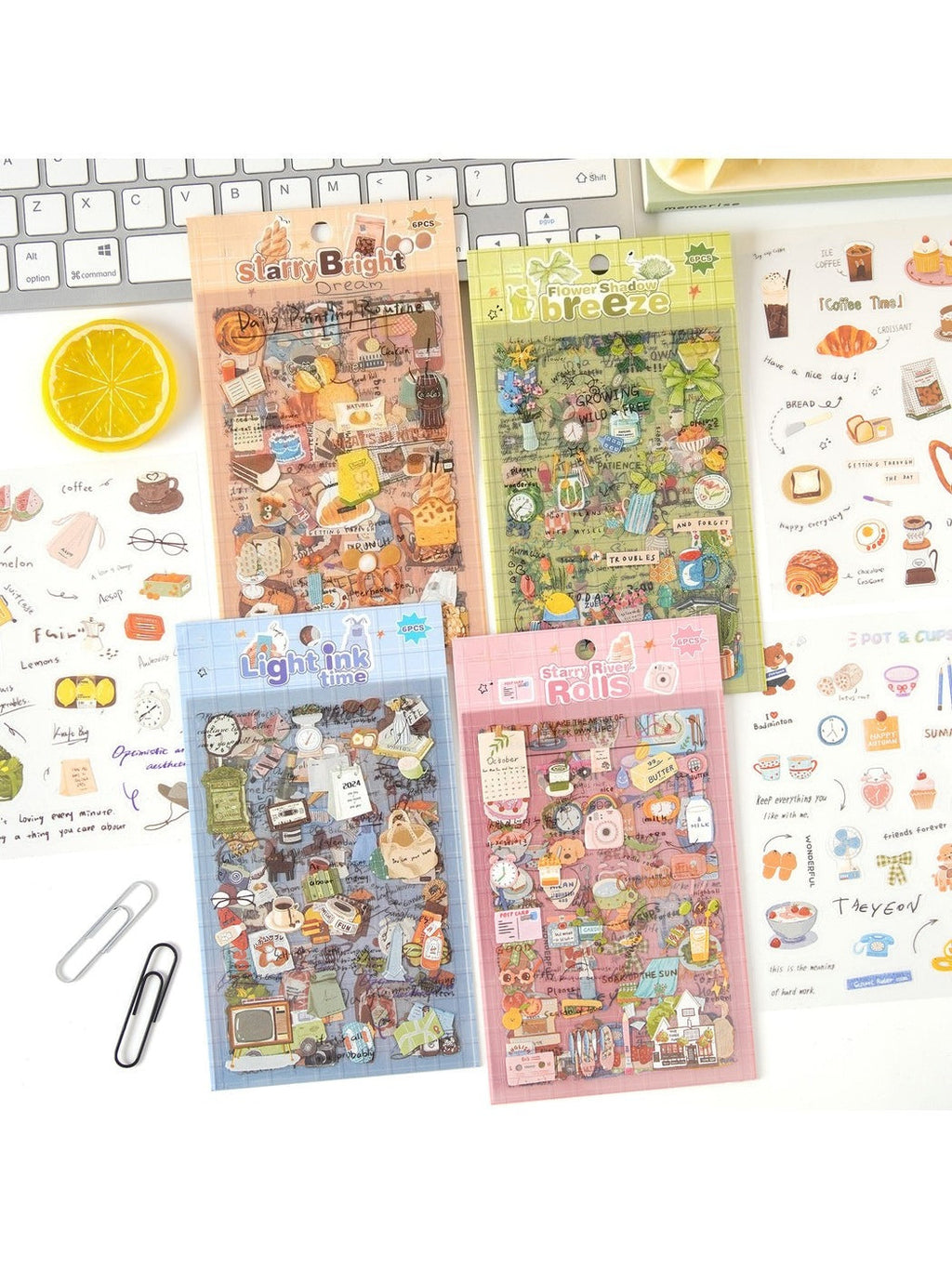 Lunira - Printed Cute Collage Decorative Stickers Pack Oria & Co