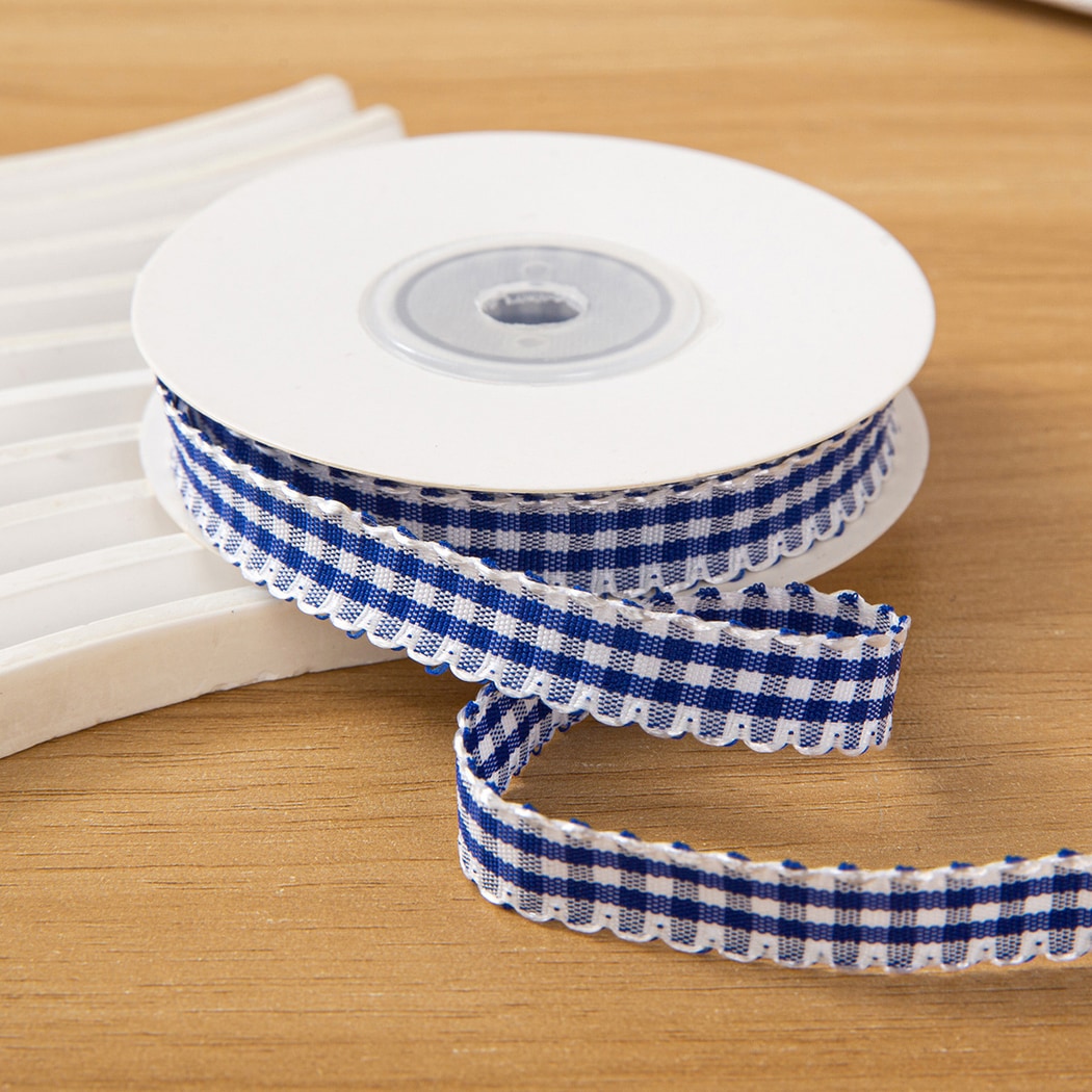 Rivora - DIY Plaid Wave Edge Decorative Trim Ribbon